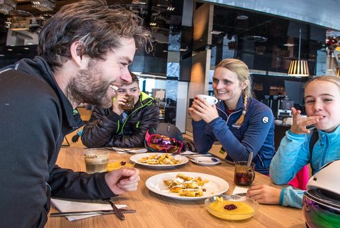 Kaiserschmarrn im Bergrestaurant Mountain Loft Spieljoch 