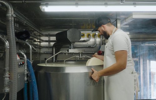 Käseproduktion Maschine 