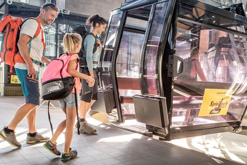 Gondelbahn Spieljoch Familie 