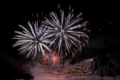 Feuerwerk in Hochfügen Silvester