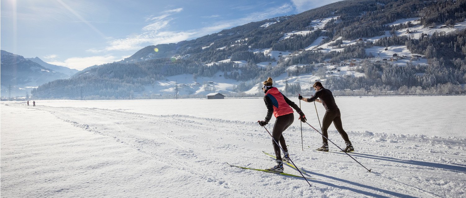 Skatingloipe Zillertal Winterlandschaft