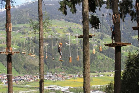 Hochseilgarten Kaltenbach Sommer 