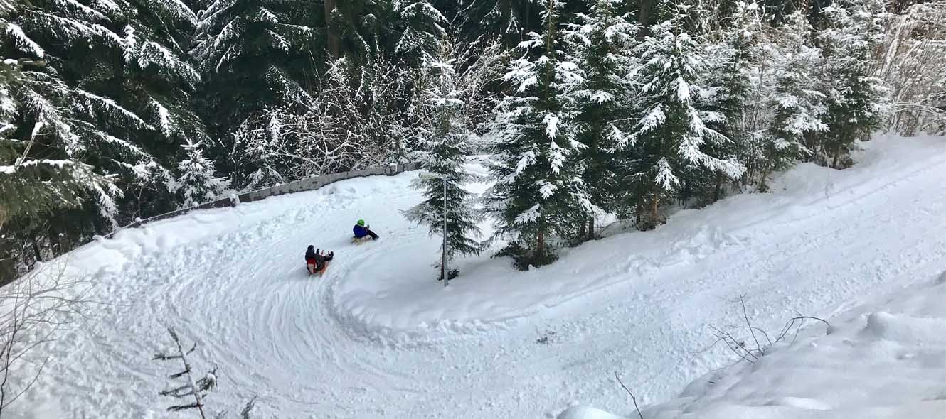 Rodeln am Fügenberg auf der Goglhof Rodelbahn