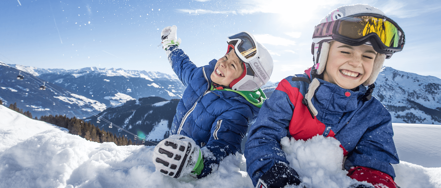 Spaß Kinder im Schnee Zillertal