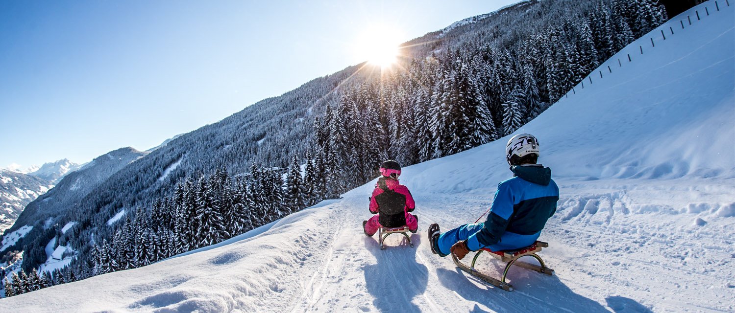 Spieljoch Rodelbahn Sonnenuntergang 