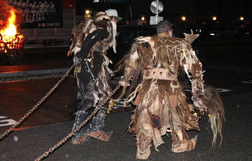 Krampus ohne Maske Feuer 