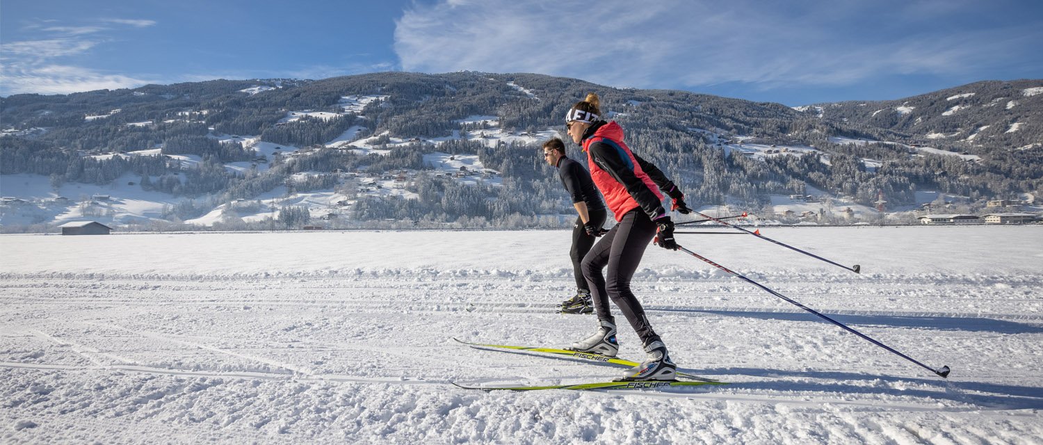 Langlaufloipe im Zillertal