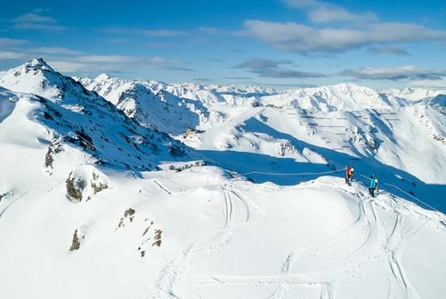 Alpinsteig Hochzillertal aus der Vogelperspektive 