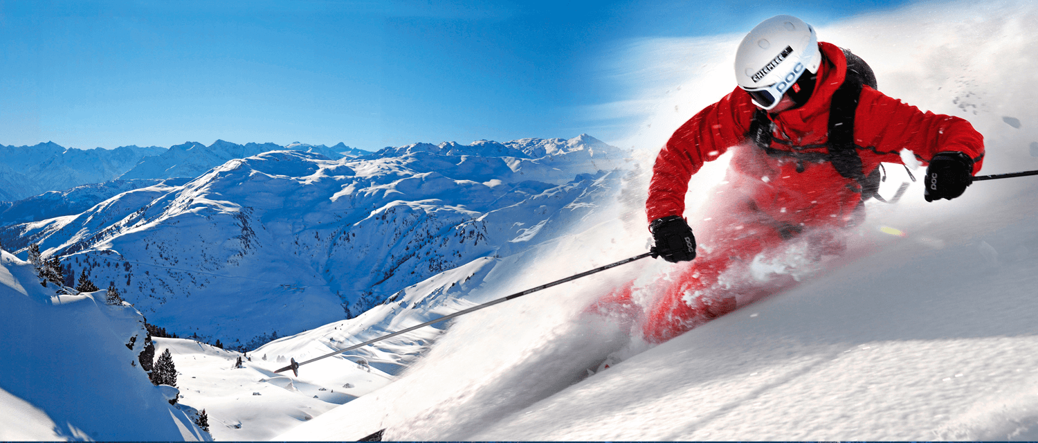 Skifahrer Freeski Freeriden